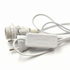 Cavo di alimentazione da 1,8 m Cavo E14 Basi per lampade Spina europea 303 Cavo interruttore per lampadina a sospensione LED E14 Lampada a sospensione Supporto per presa di sale