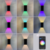 9W RGBW Lampada da parete Cambia colore Dimmerabile IP65 Illuminazione Applique da parete LED Comodino Ambient Tuya APP WIFI Control Party Decorazioni per interni
