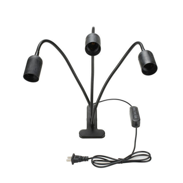 Lampadina a clip a LED transfrontaliera Portalampada a testa singola a doppia testa Portalampada a tre teste E27 Portalampada universale con clip
