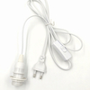 Cavo portalampada E14 Spina USA Portalampada Lampada a sospensione 303 Interruttore Personalizzato ABS PVC Rame Interruttore Stile Lampada salina himalayana