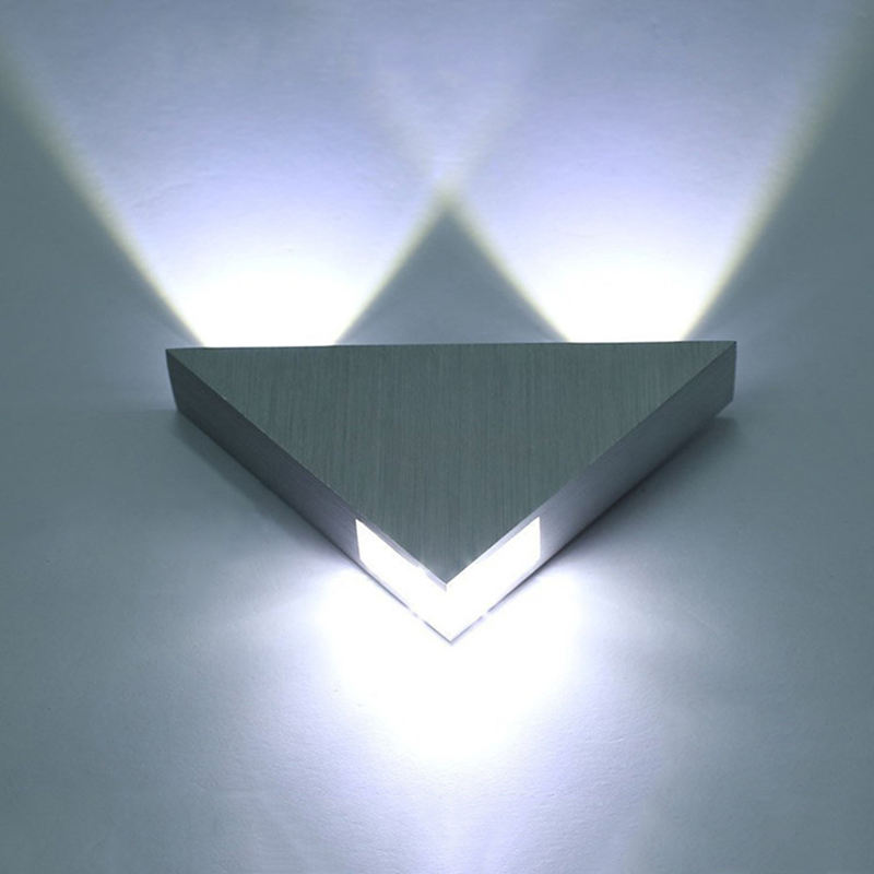 3W9W Moderna lampada da parete a LED a parete per interni a triangolo Lampada da parete per la casa in alluminio