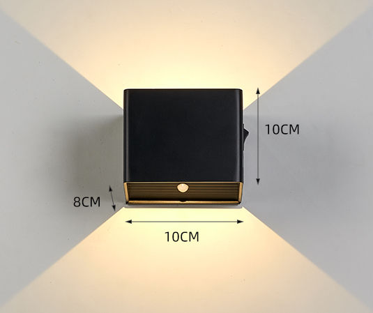 Applique da parete per interni Lampada da parete a led ricaricabile USB con sensore di movimento Illuminazione per interni Luci notturne del corridoio della camera da letto del soggiorno