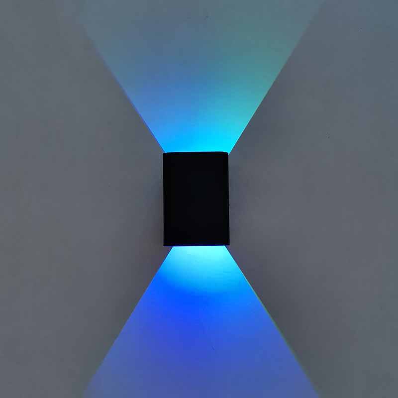 5W RGB con Controller luci per interni led luce a led per interni luce a led per interni luci per scale a led per interni Applique per interni su e giù Wandlamp Lampada in materiale di alluminio