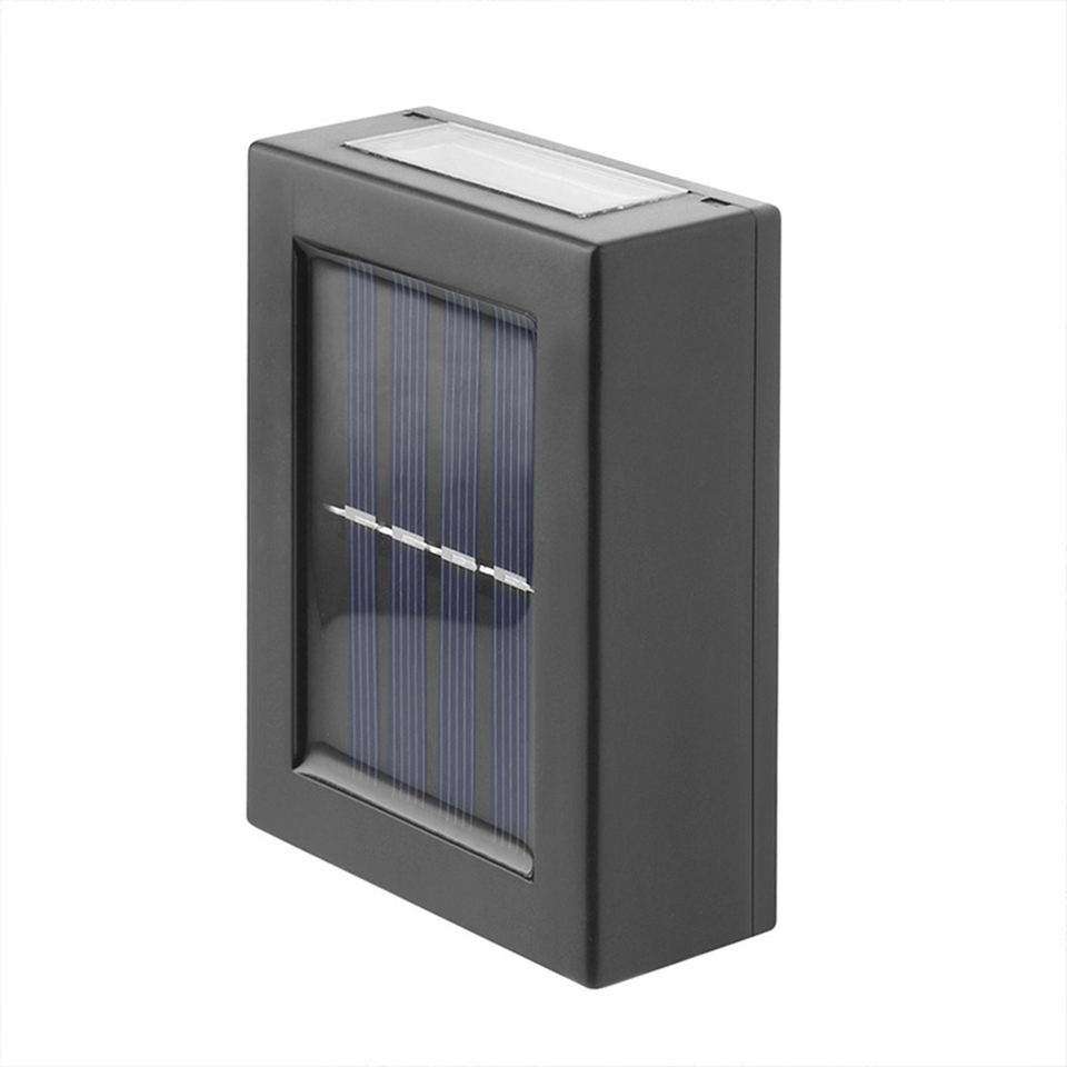 Lampada a sospensione decorativa da giardino intelligente per esterni di vendita calda Lampada da parete solare a LED luminosa su e giù impermeabile