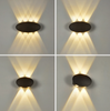 Nuova fabbrica all'ingrosso IP65 in alluminio impermeabile su e giù per esterni applique da parete a led per la casa 
