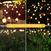 Lampada solare Firefly Lampada solare per erba Lampada solare a LED per esterni Luci decorative per esterni da giardino Luci multicolori a LED a energia solare per cantieri