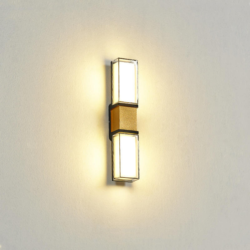 9W 10W Applique da parete per esterni LED Impermeabile IP65 Striscia di alluminio Illuminazione per interni ed esterni Decorazione Portico da giardino Lampade 85-265v