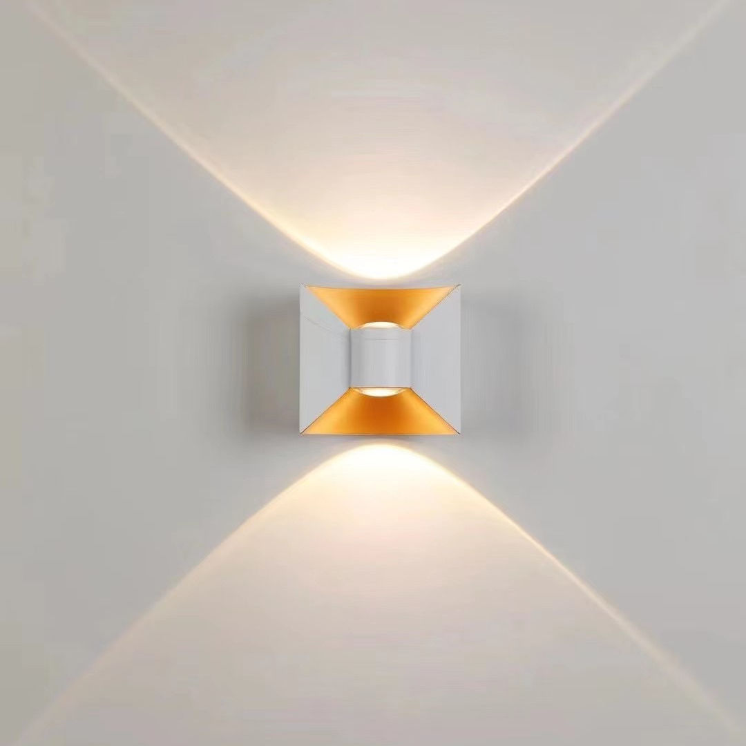 Lampade da parete a LED su e giù impermeabili per interni ed esterni in alluminio decorativo moderno