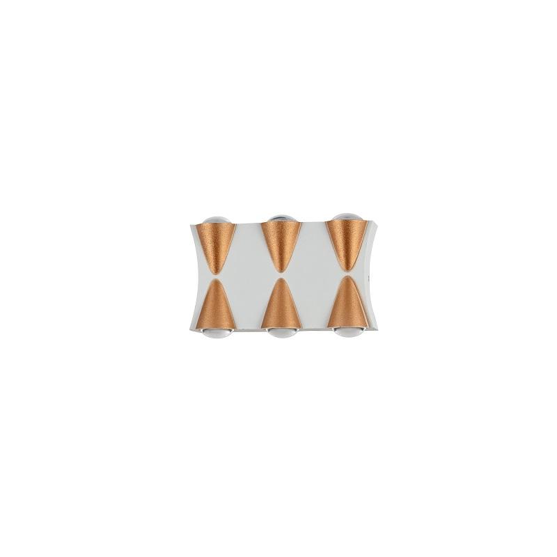 Lampada da parete a LED da 6W Lampada da esterno impermeabile IP65 Lampada da parete per interni bianca nera dorata Lampada da parete su e giù Lampada a LED moderna