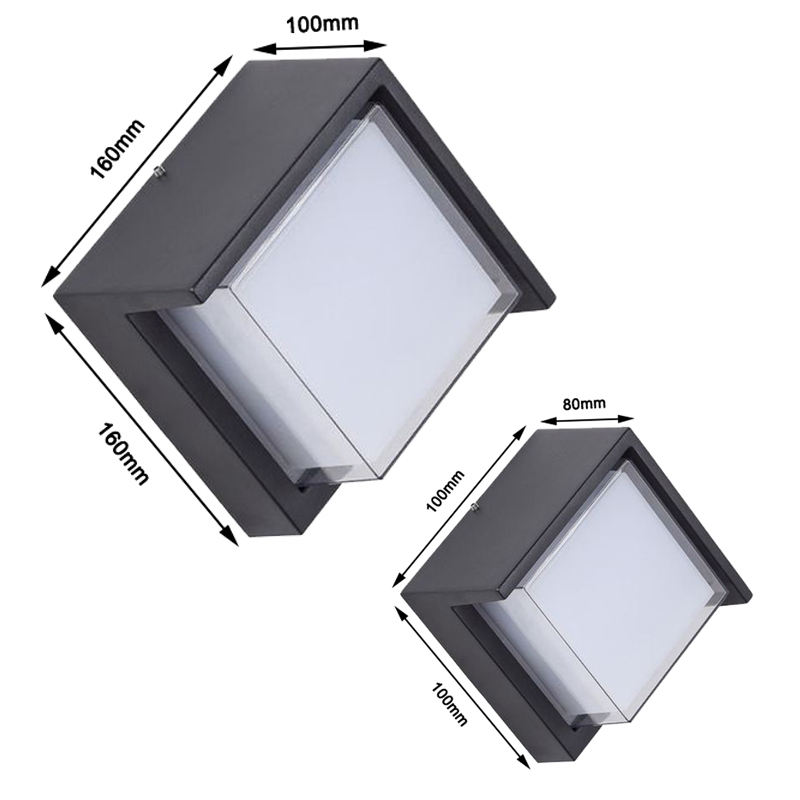 Stile minimalista Tuya Smart WiFi Lampada da parete a LED 10W RGBW Outdoor Indoor APP Applique da giardino impermeabile dimmerabile