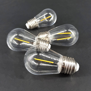 E14 S14 lampada a filamento E27 lampada decorativa stringa LED lampadina 110V 3V solare lampadina Edison vintage PC plastica A filamento