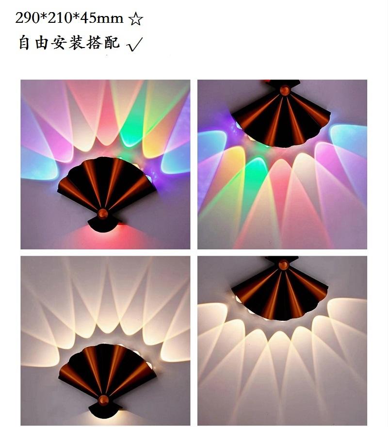 New Style 8W Black Gold Nordic Personalità Lampada da parete Semplice Led Soggiorno Sfondo Lampada da parete rotonda Hotel Minimalista