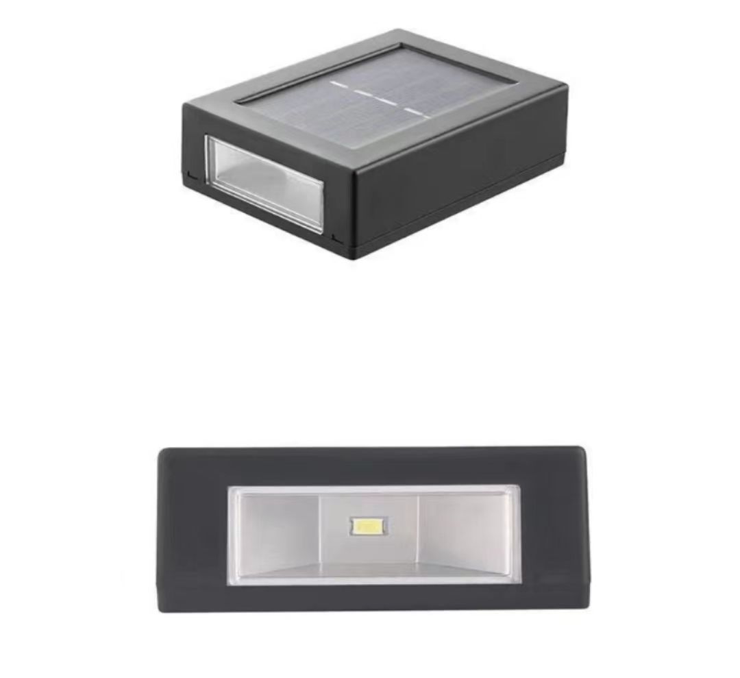 applique da parete solare Lampada intelligente da esterno Impermeabile per garde su e giù applique da parete per scale applique solare luce notturna Wall Washer solare