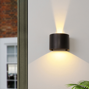 Sensore di movimento 12W LED Applique da parete Impermeabile IP65 Portico Giardino Lampada da parete su e giù Lampada da parete impermeabile semicircolare