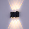 Applique a LED Impermeabile IP65 Lampada da parete da giardino in alluminio Oro Nero Luce bianca Applique da parete per interni ed esterni