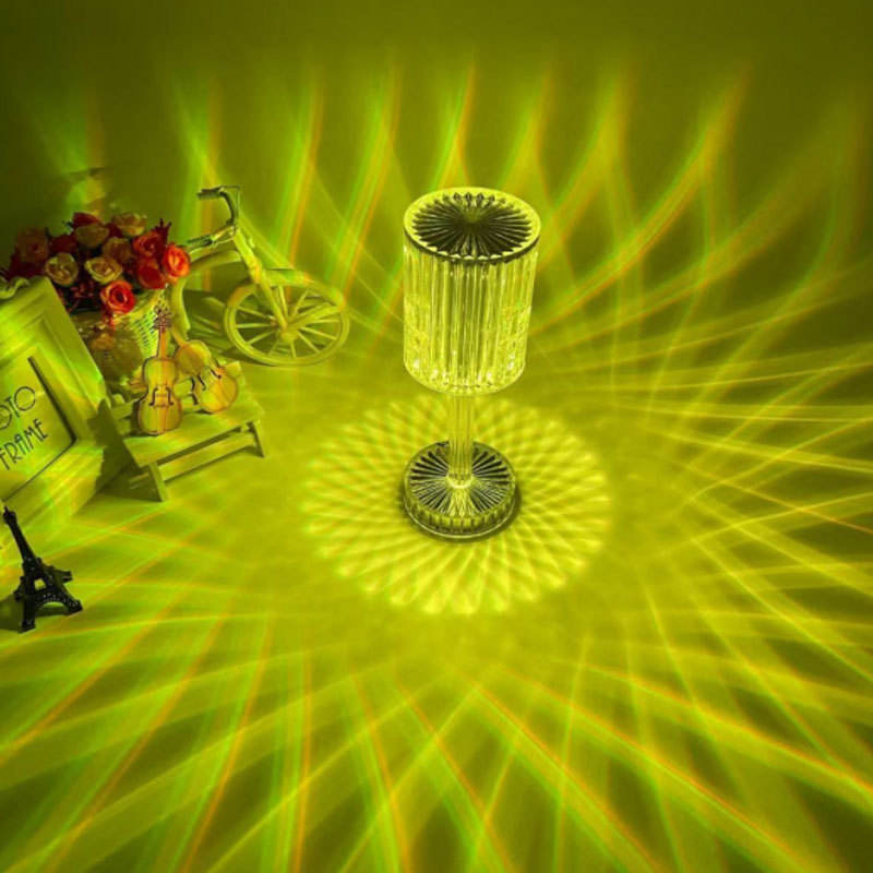 Creativo 3D Night Light Holiday Gift Lampada da tavolo in acrilico fai-da-te Lampada da tavolo da campeggio con luce giocattolo che cambia colore