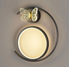Lampada da parete in stile nordico Lampada a sospensione a farfalla Lampada da parete a farfalla Lampada da parete moderna a LED a forma di farfalla Lampade da comodino per soggiorno Illuminazione per interni nordica