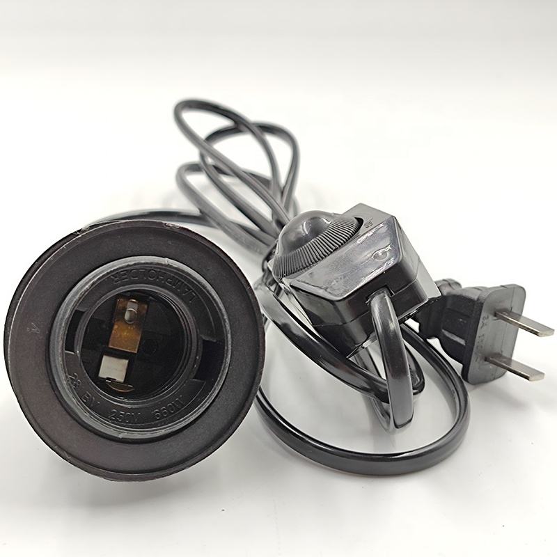 110V 220V 301 Interruttore dimmer Interruttore dimmerabile E26 E27 Spina filo elettrico Interruttore Filo 0,75 mm 0,5 mm 0,35 mm Portalampada E26