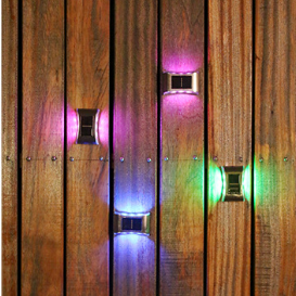 Nuova lampada solare 6LED IP65 Lampada da esterno impermeabile Lampada da parete per cortile per la decorazione della villa da giardino
