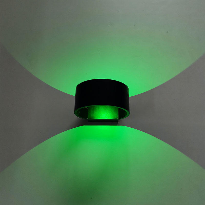 Moderno 3W 7W LED wandlamp RGB Alluminio LED rotondo Lampada da parete su e giù per la camera da letto