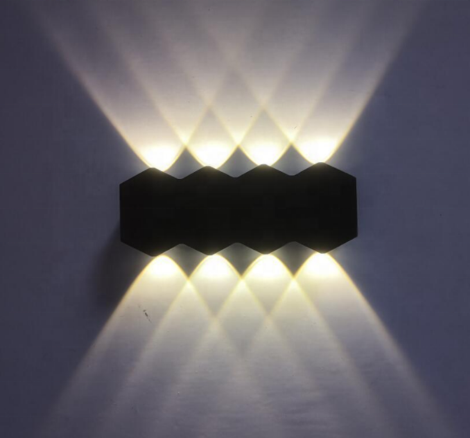 Moderna applique da parete a LED su e giù per l'illuminazione Cube Sconce Lamp Fixture Mount Indoor Outdoor Home Room Camera da letto Decorazione dell'illuminazione dell'hotel