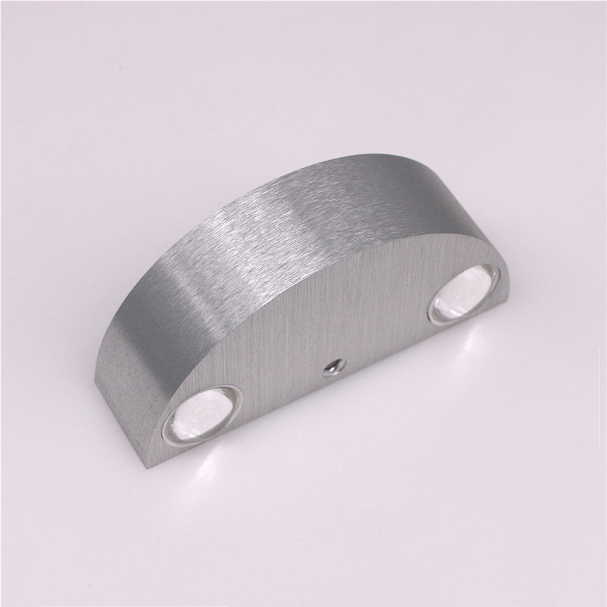 Lampada da parete a LED Up and Down 3W Applique da parete in alluminio per l'illuminazione interna a led dell'hotel della camera da letto