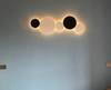 Moderna lampada da parete a LED a forma rotonda a luce LED e lampade da comodino per interni di alta qualità