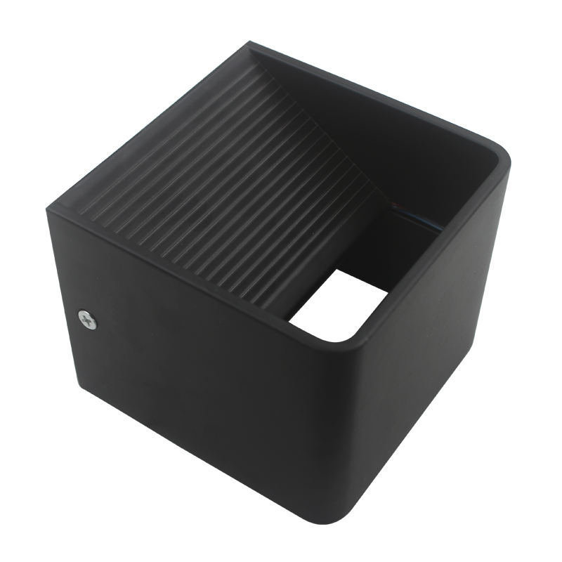Lampada da parete a led cubo 3W in ceramica nera su e giù per decrotazione interna con prezzo di fabbrica Lampada da parete Illuminazione moderna