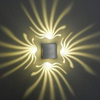 Lampada da parete RGB fantasia in alluminio 3W con controller per la decorazione della galleria d'arte 