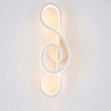 Nota musicale moderno stile minimalista alluminio decorativo LED applique da parete camera da letto creativa soggiorno corridoio corridoio applique da parete