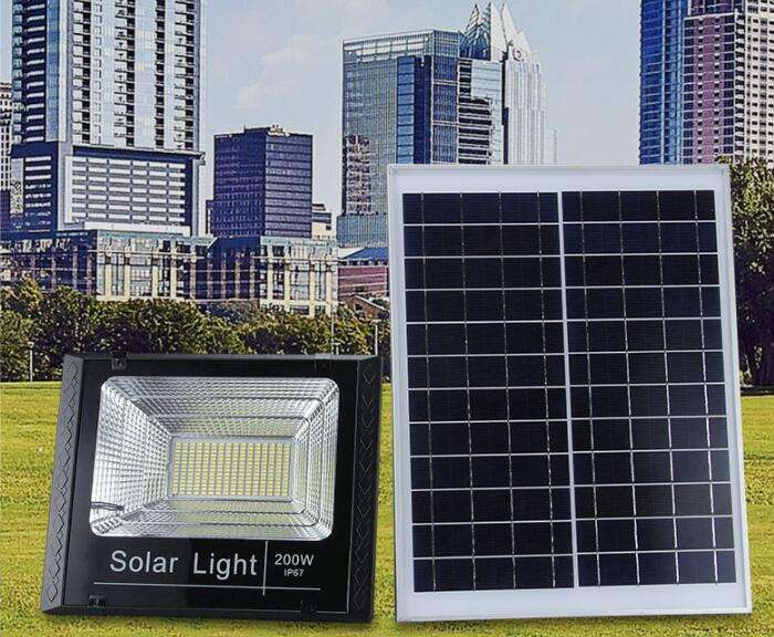 Luce di inondazione solare 25W luce solare da giardino vendite dirette in fabbrica con telecomando e controllo della luce