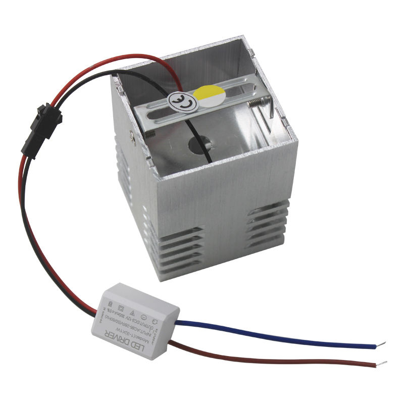 Applique da parete a LED 3W AC85-265V Novità Lampade da parete luminose a foro quadrato per la decorazione delle scale del soppalco