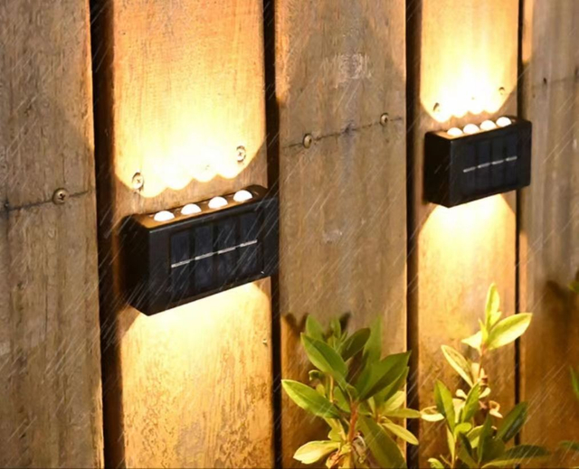 Lampada da giardino solare per esterni lampada da parete per la casa decorazione layout parete nuova lampada da parete atmosfera luminosa su e giù