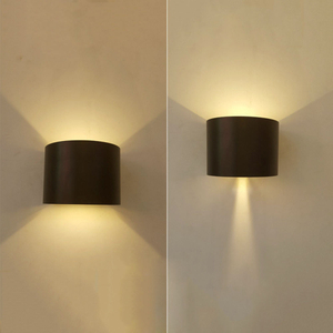 Lampada da parete a led impermeabile da 6W con design a semicerchio impermeabile per esterni con prezzo diretto di fabbrica applique applique lampada applique