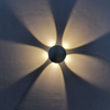 3W 4W 5W LED Applique da parete in alluminio Lampada da comodino rotonda Camera da letto Applique Apparecchio di illuminazione a parete
