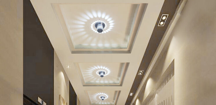 Lampada da parete a soffitto a LED rgb poroso a soffitto con telecomando per interni Ristorante Bar luce applique cortile, novità