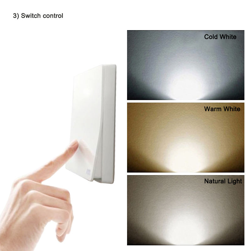 LED wandlamp moderna illuminazione domestica decorazione lampada da parete a tre colori 2.4G oscuramento telecomando luci in alluminio