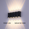 Lampada da parete brillante di lusso a LED per esterni impermeabile all'acqua Villa Hotel parete esterna balcone lampada da esterno cortile stipite lampada da parete a led