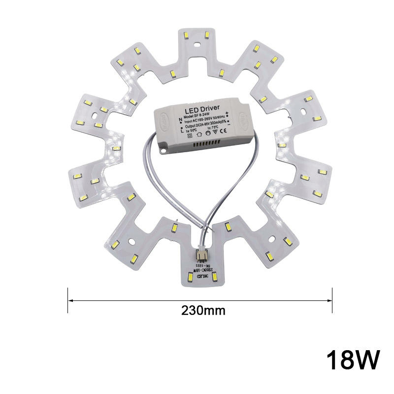 Moderne plafoniere a LED 12-24W Modulo sorgente luminosa da cucina AC220V Soggiorno Illuminazione a soffitto a risparmio energetico Retrofit Board
