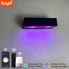 Lampada da parete intelligente da 9W app controllata da app illuminazione controllata da app mobile TUYA APP applique da parete a LED applique da parete rettangolare per esterni impermeabile
