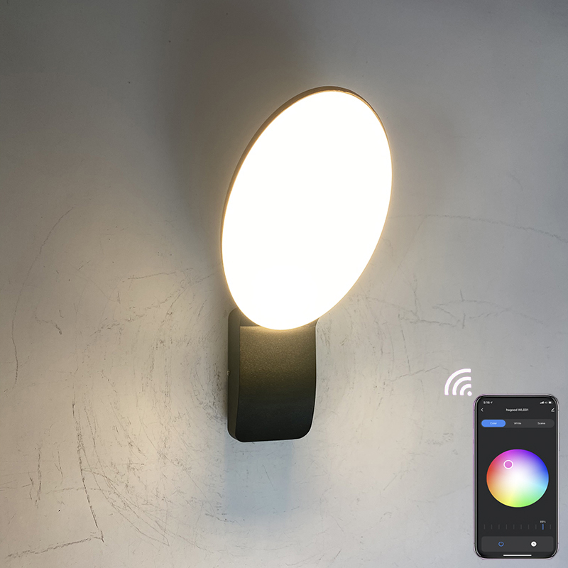 9W lampada da parete intelligente lampade intelligenti controllo app luce led controllo app luce app illuminazione controllata app Tuya app lampada da parete per esterni lampada da parete con telecomando per telefono cellulare