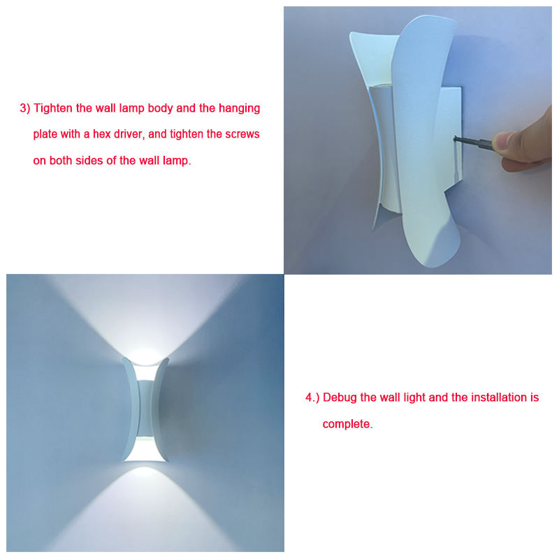 Applique da esterno impermeabile IP65 a LED a striscia lunga Lampada da parete moderna a parete adatta per soggiorno Cortile Portico Patio