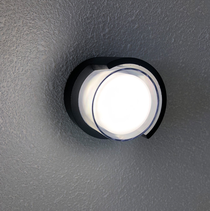 Lampada a led decorativa Lampada da parete impermeabile rotonda in acrilico e luci notturne per esterni e illuminazione da parete moderna per la casa