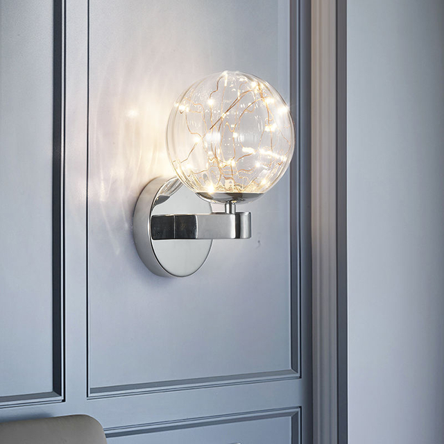 Nuova lampada da parete da comodino stellata Nordic creativo minimalista camera da letto soggiorno lampada da parete a led per scale a luce decorativa
