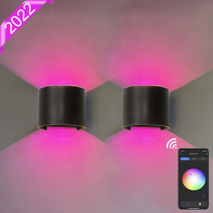 Nordic Modern 12W Lampada da parete Impermeabile Ip65 Led Alluminio Outdoor Up Down Applique da parete per Garden Hotel Luminoso a parete