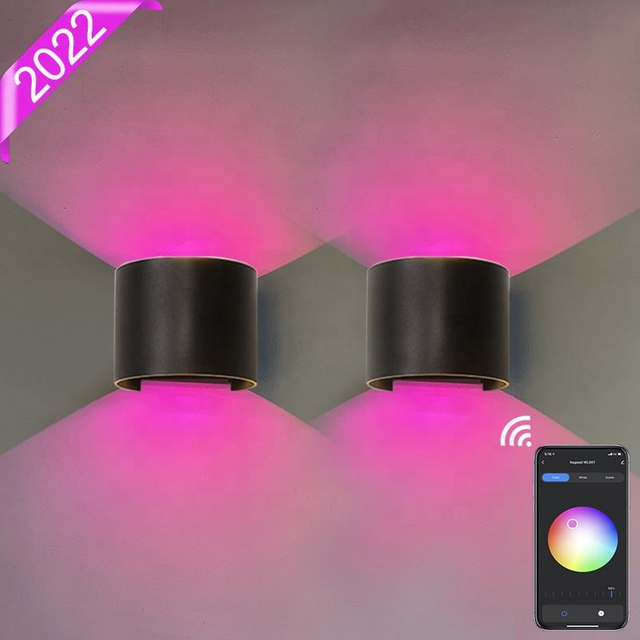 Nordic Modern 12W Lampada da parete Impermeabile Ip65 Led Alluminio Outdoor Up Down Applique da parete per Garden Hotel Luminoso a parete