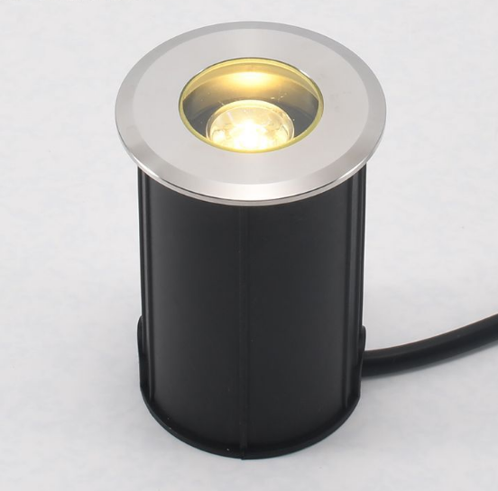 Luce sepolta a led 1w3w luce subacquea in acciaio inox ancoraggio incorporato parco quadrato angolo parete sott'acqua piccola luce sepolta