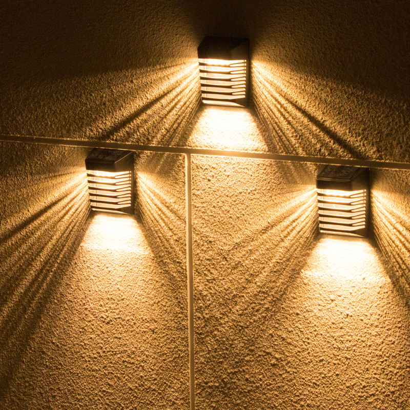 Sensore solare Lampada da parete a risparmio energetico Luci solari da parete a LED Luce solare a LED per esterni Luci solari da giardino impermeabili Paesaggio del cortile
