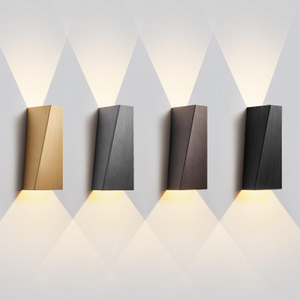 Modern Square 6W 12W LED Lampada da parete per interni Sconce in alluminio Illuminazione domestica Camera da letto Soggiorno Corridoio Decorare applique da parete AC85-265V
