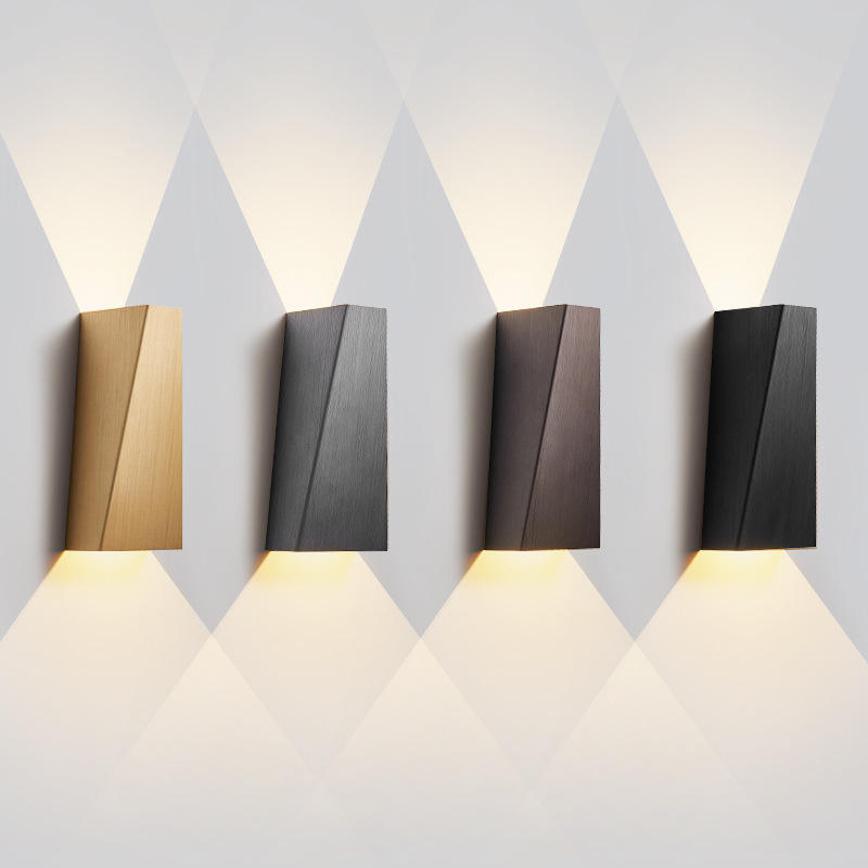 Modern Square 6W 12W LED Lampada da parete per interni Sconce in alluminio Illuminazione domestica Camera da letto Soggiorno Corridoio Decorare applique da parete AC85-265V